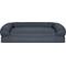 Show in main carousel: FurHaven Quilted Bolster Cat & Dog Bed with Removable Cover, Iron Gray, Medium slide 3 of 10