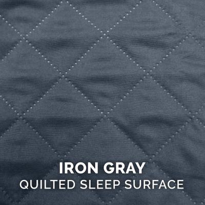 Show full view: FurHaven Quilted Cooling Gel Bolster Cat & Dog Bed with Removable Cover, Iron Gray, Jumbo Plus slide 10 of 11