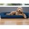 Show in main carousel: FurHaven Quilted Cooling Gel Bolster Cat & Dog Bed with Removable Cover, Navy, Large slide 1 of 10
