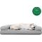 Show in main carousel: FurHaven Quilted Cooling Gel Bolster Cat & Dog Bed with Removable Cover, Silver Gray, Jumbo slide 4 of 10