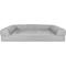 Show in main carousel: FurHaven Quilted Cooling Gel Bolster Cat & Dog Bed with Removable Cover, Silver Gray, Large slide 3 of 10