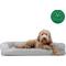 Show in main carousel: FurHaven Quilted Cooling Gel Bolster Cat & Dog Bed with Removable Cover, Silver Gray, Large slide 4 of 10