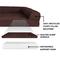 Show in main carousel: FurHaven Quilted Full Support Sofa Dog & Cat Bed, Coffee, Large slide 6 of 10