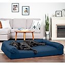 FurHaven Quilted Full Support Sofa Dog & Cat Bed, Navy, Jumbo Plus