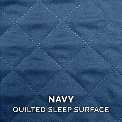 Show full view: FurHaven Quilted Full Support Sofa Dog & Cat Bed, Navy, Large slide 9 of 10