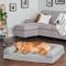 Show in main carousel: FurHaven Quilted Full Support Sofa Dog & Cat Bed, Silver Gray, Jumbo slide 1 of 10
