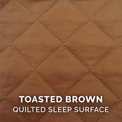 Show full view: FurHaven Quilted Full Support Sofa Dog & Cat Bed, Toasted Brown, Jumbo slide 9 of 10