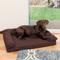 Show in main carousel: FurHaven Quilted Orthopedic Sofa Cat & Dog Bed with Removable Cover, Coffee, Large slide 1 of 12