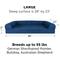 Show in main carousel: FurHaven Quilted Orthopedic Sofa Cat & Dog Bed with Removable Cover, Navy, Large slide 5 of 11