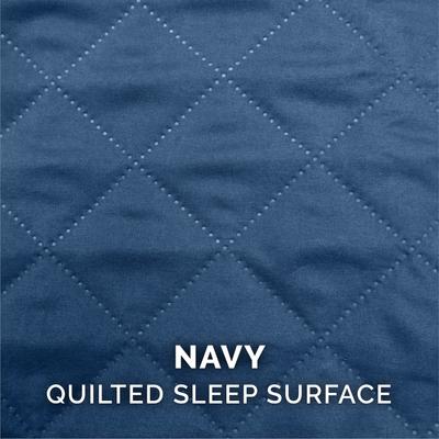 Show full view: FurHaven Quilted Orthopedic Sofa Cat & Dog Bed with Removable Cover, Navy, Large slide 9 of 11