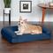Show in main carousel: FurHaven Quilted Orthopedic Sofa Cat & Dog Bed with Removable Cover, Navy, Medium slide 1 of 11