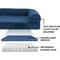Show in main carousel: FurHaven Quilted Orthopedic Sofa Cat & Dog Bed with Removable Cover, Navy, Medium slide 6 of 11