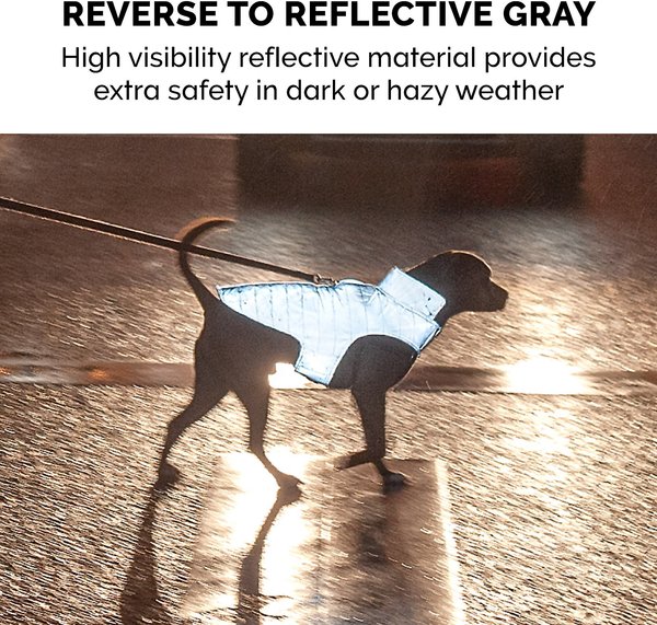 FurHaven Reversible Reflective Puffer Dog Coat