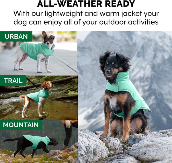 FurHaven Reversible Reflective Puffer Dog Coat