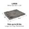Show in main carousel: FurHaven Self-Warming Convertible Cuddle Mat Bolster Cat & Dog Bed, Large, Gray slide 4 of 11