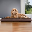 FurHaven Snuggle Deluxe Orthopedic Pillow Cat & Dog Bed with Removable Cover, Espresso, Large
