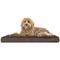 Show in main carousel: FurHaven Snuggle Deluxe Orthopedic Pillow Cat & Dog Bed with Removable Cover, Espresso, Large slide 3 of 11