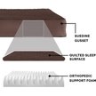 Show in main carousel: FurHaven Snuggle Deluxe Orthopedic Pillow Cat & Dog Bed with Removable Cover, Espresso, Large slide 4 of 11