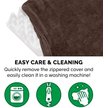 Show in main carousel: FurHaven Snuggle Deluxe Orthopedic Pillow Cat & Dog Bed with Removable Cover, Espresso, Large slide 7 of 11