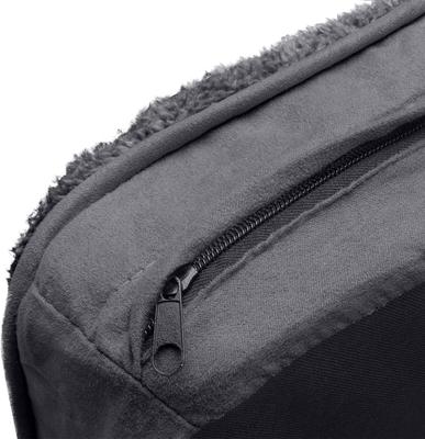 Show full view: FurHaven Snuggle Deluxe Orthopedic Pillow Cat & Dog Bed with Removable Cover, Gray, Jumbo Plus slide 8 of 11