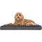 Show in main carousel: FurHaven Snuggle Deluxe Orthopedic Pillow Cat & Dog Bed with Removable Cover, Gray, Large slide 5 of 12