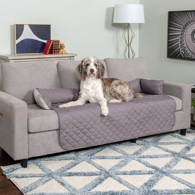 FurHaven FurHaven Sofa Buddy Dog & Cat Bed Furniture Cover, Gray/Mist, X-Large