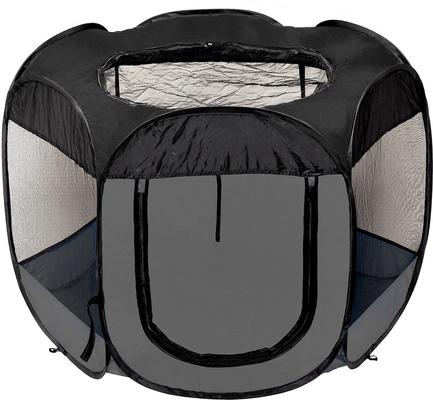 Show full view: FurHaven Soft-Sided Dog & Cat Playpen, Gray, Medium slide 4 of 10