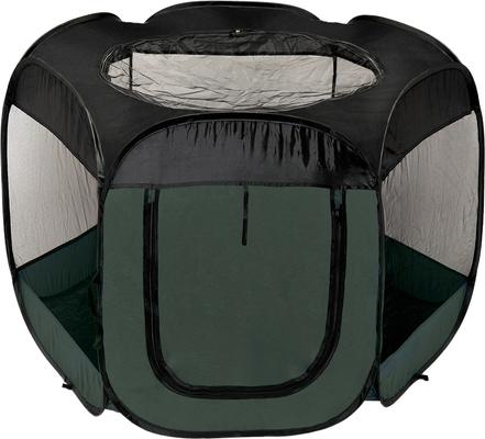 Show full view: FurHaven Soft-Sided Dog & Cat Playpen, Hunter Green, Large slide 3 of 9