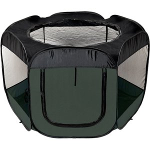 FurHaven Soft-Sided Dog & Cat Playpen, Hunter Green, X-Large