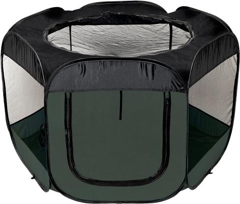 Show full view: FurHaven Soft-Sided Dog & Cat Playpen, Hunter Green, X-Large slide 3 of 9