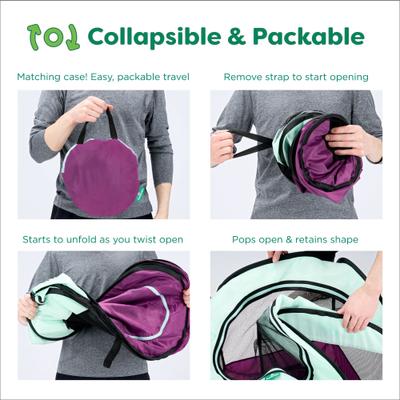 Show full view: FurHaven Soft-Sided Dog & Cat Playpen, Purple, Medium slide 4 of 10