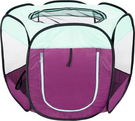 Show full view: FurHaven Soft-Sided Dog & Cat Playpen, Purple, Medium slide 2 of 10