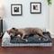 Show in main carousel: FurHaven Southwest Kilim Orthopedic Deluxe Chaise Dog & Cat Bed, Boulder Gray, Large slide 1 of 10