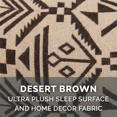 Show full view: FurHaven Southwest Kilim Orthopedic Deluxe Chaise Dog & Cat Bed, Desert Brown, Large slide 9 of 10