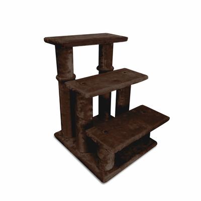 Show full view: FurHaven Steady Paws Cat & Dog Stairs, Brown, 3-Step slide 6 of 8