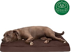 FurHaven Terry Deluxe Cooling Gel Pillow Cat & Dog Bed with Removable Cover, Espresso, Large slide 2 of 8