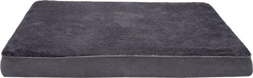 Show full view: FurHaven Terry Deluxe Cooling Gel Pillow Cat & Dog Bed with Removable Cover, Gray, Jumbo slide 3 of 10