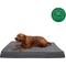 Show in main carousel: FurHaven Terry Deluxe Cooling Gel Pillow Cat & Dog Bed with Removable Cover, Gray, Jumbo slide 4 of 10