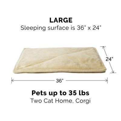 Show full view: FurHaven ThermaNAP Faux Fur Self-Warming Dog & Cat Mat, Cream, Large slide 4 of 8