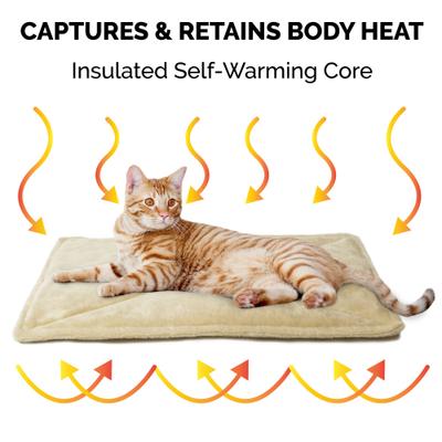 Show full view: FurHaven ThermaNAP Faux Fur Self-Warming Dog & Cat Mat, Cream, Large slide 5 of 8