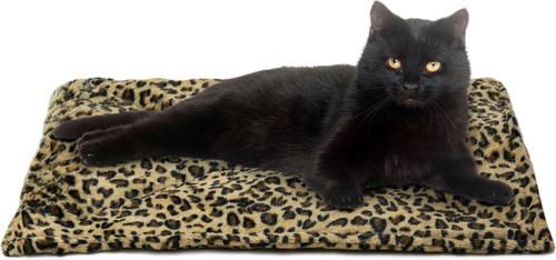 Show full view: FurHaven ThermaNAP Faux Fur Self-Warming Dog & Cat Mat, Leopard, Small slide 3 of 8
