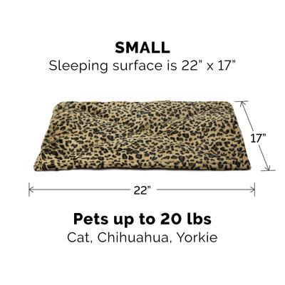 Show full view: FurHaven ThermaNAP Faux Fur Self-Warming Dog & Cat Mat, Leopard, Small slide 4 of 8