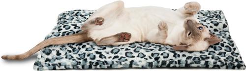Show full view: FurHaven ThermaNAP Faux Fur Self-Warming Dog & Cat Mat, Snow Leopard, Large slide 3 of 8