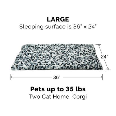 Show full view: FurHaven ThermaNAP Faux Fur Self-Warming Dog & Cat Mat, Snow Leopard, Large slide 4 of 8
