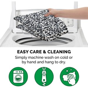 FurHaven ThermaNAP Faux Fur Self-Warming Dog & Cat Mat, Snow Leopard, Small