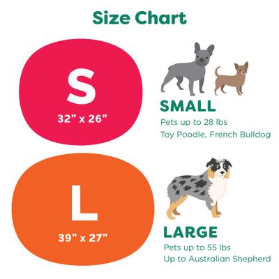 Show full view: FurHaven Trail Pup Packable Stuff Sack Travel Pillow Dog Bed, Aqua & Granite Gray, Small slide 9 of 11