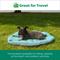 Show in main carousel: FurHaven Trail Pup Packable Stuff Sack Travel Pillow Dog Bed, Aqua & Granite Gray, Small slide 5 of 11