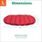 Show in main carousel: FurHaven Trail Pup Packable Stuff Sack Travel Pillow Dog Bed, Flame Red & True Blue, Large slide 8 of 11