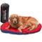 Show in main carousel: FurHaven Trail Pup Packable Stuff Sack Travel Pillow Dog Bed, Flame Red & True Blue, Large slide 2 of 11