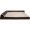 Show in main carousel: FurHaven Two-Tone Deluxe Chaise Memory Top Cat & Dog Bed with Removable Cover, Espresso, Jumbo Plus slide 3 of 11